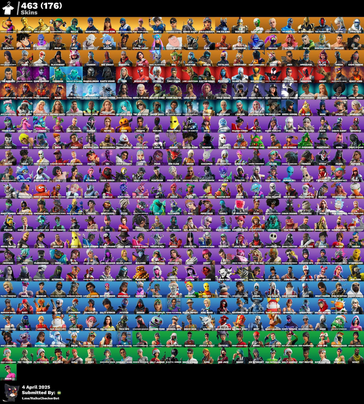 Fortnite Account - Polo Prodigy, Chun Li, Modena Icon, Reflex, Unchained Ramirez | 463 Skins