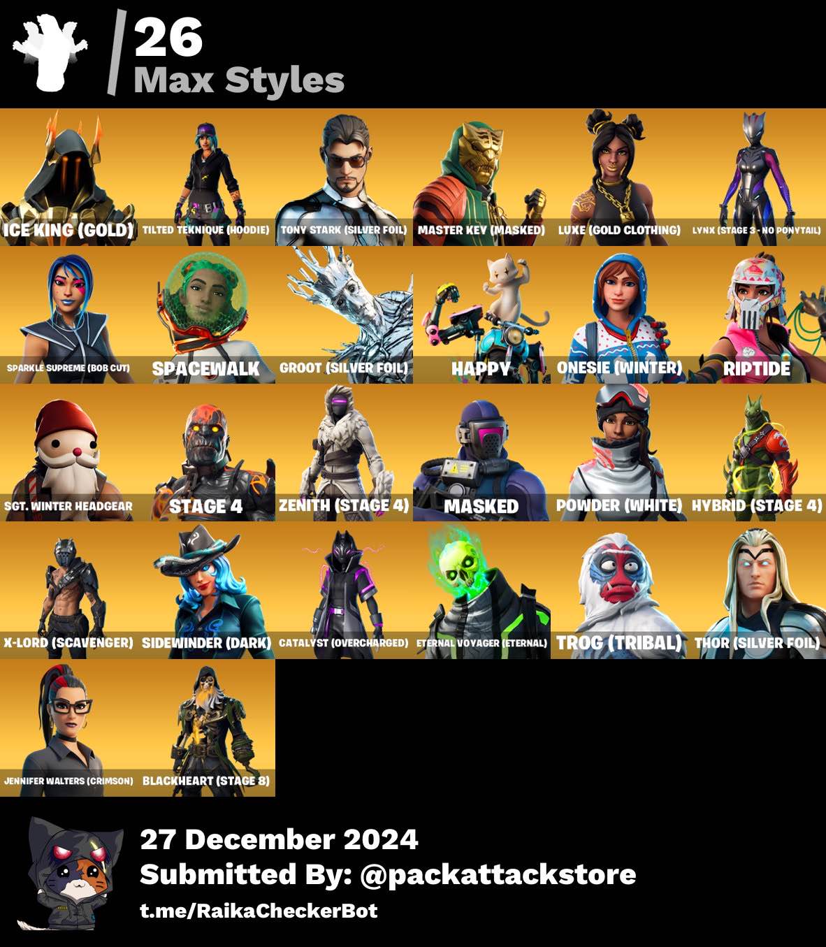 Fortnite Account - 61 Skins | IKONIK, Glow, Eternal Knight, Lynx