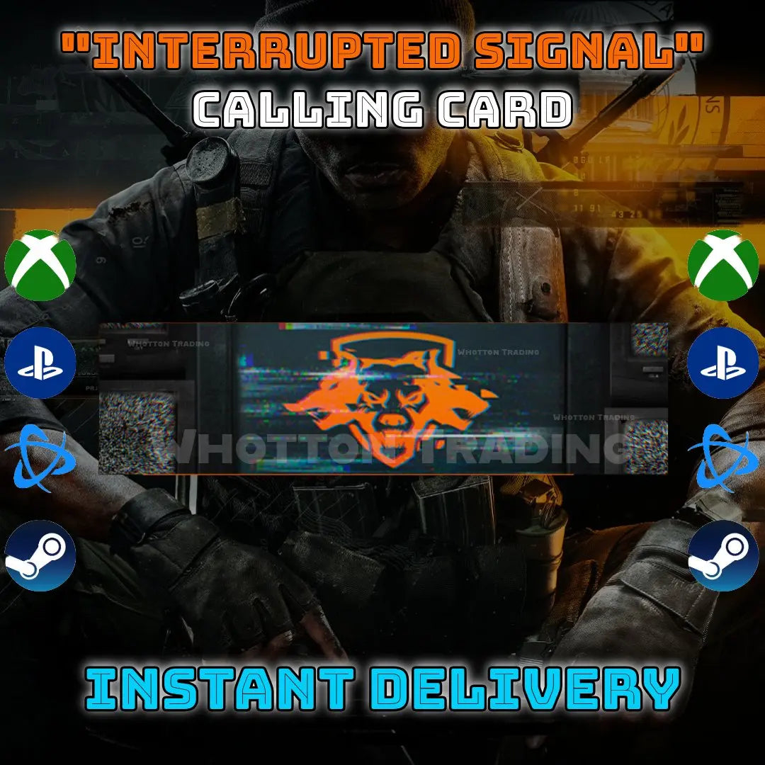 Call of Duty Black Ops 6 | Asda  Interrupted Signal Calling Card