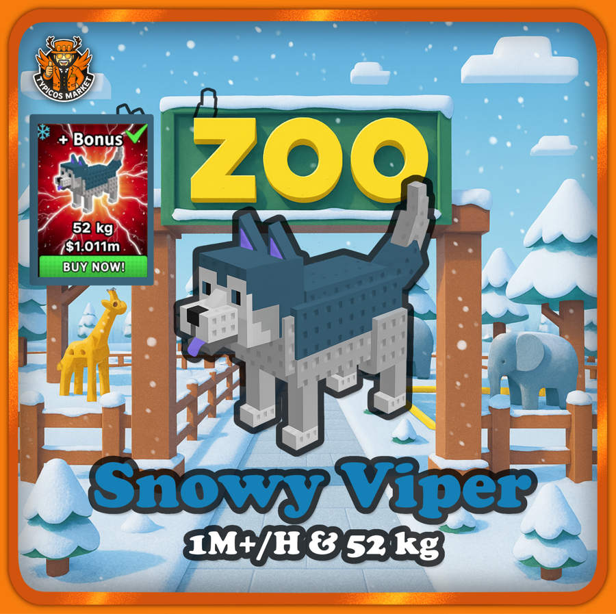 [Build A Zoo] - Snowy Viper [1M+/H Making!]