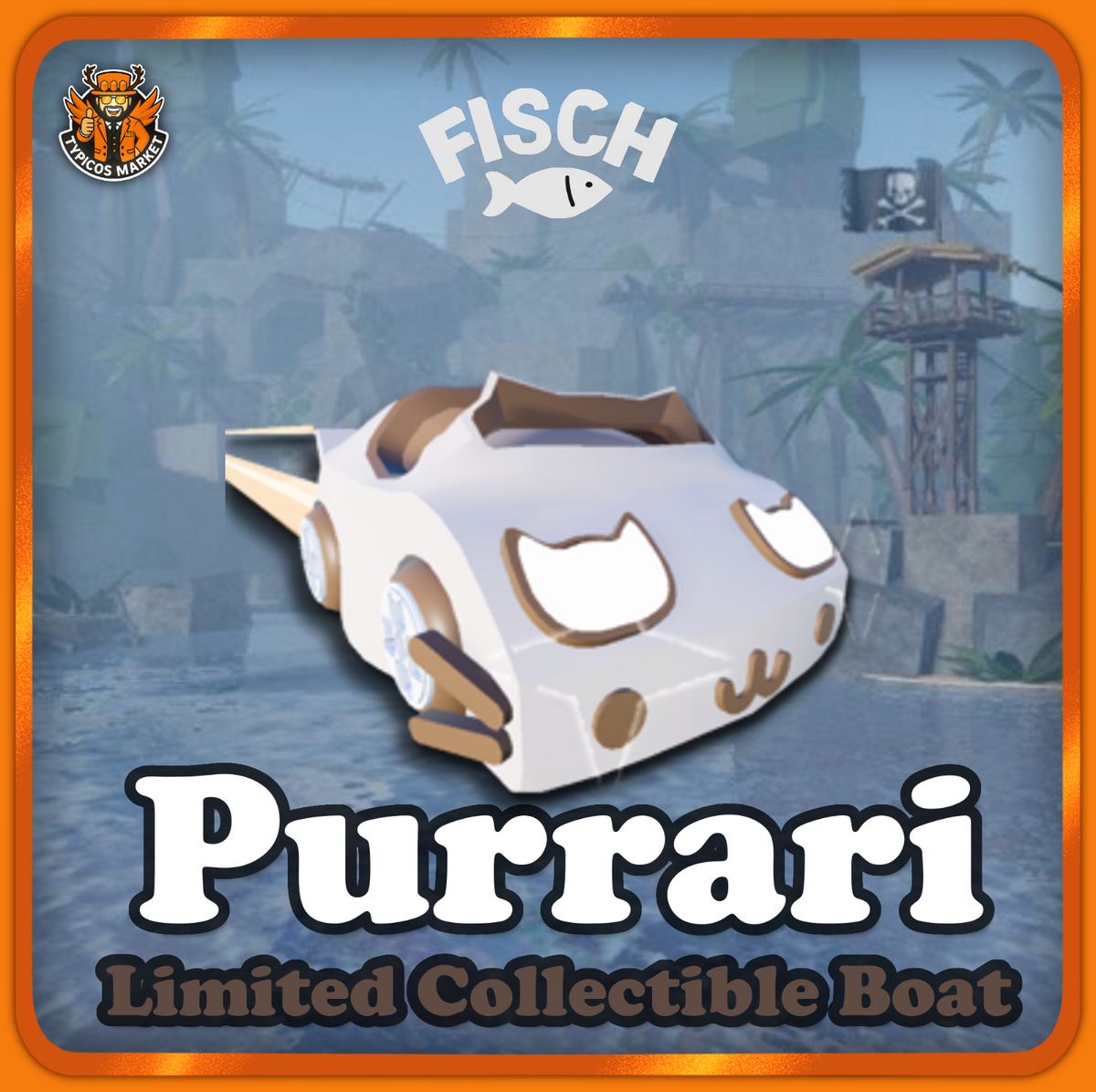 [FISCH]  Purrari Limited Collectible Rare Boat