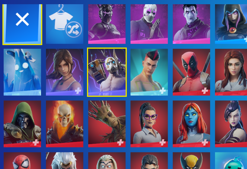 160+ skins phsycho bandit black knight and mayko glider