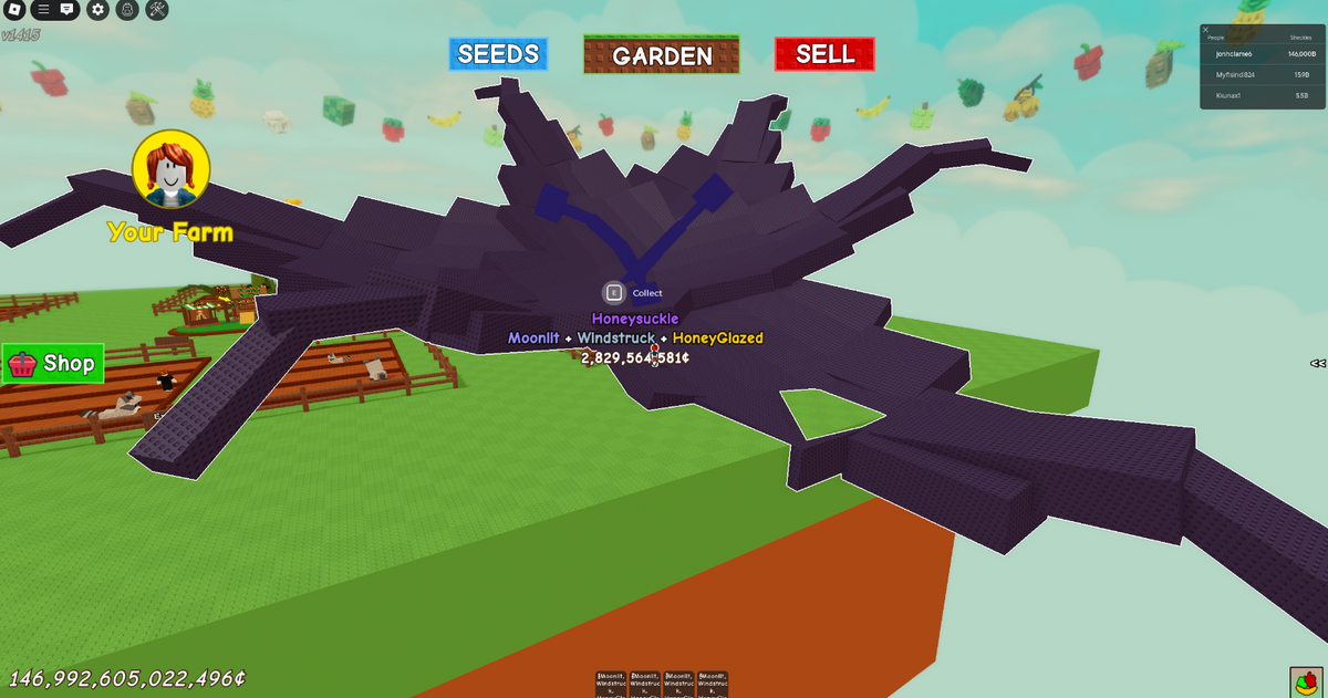 🟢  [🌳] LMITED 762KG HONEYSUCKLE Roblox Grow A Garden - Fast Delivery! SAFE!