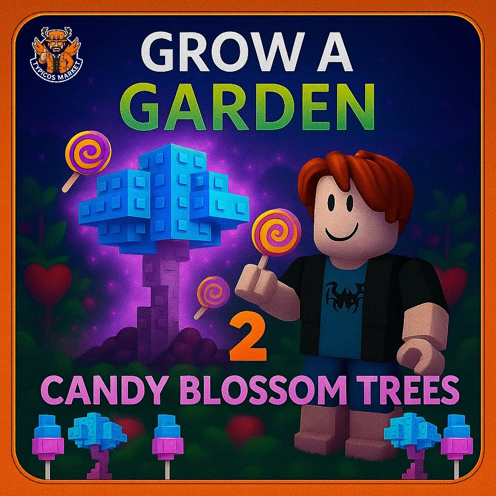 [ROBLOX - Grow A Garden] - 2 Candy Blossom Trees - [Stacked Garden🍭]