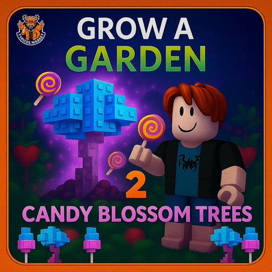 [ROBLOX - Grow A Garden] - 2 Candy Blossom Trees - [Stacked Garden🍭]