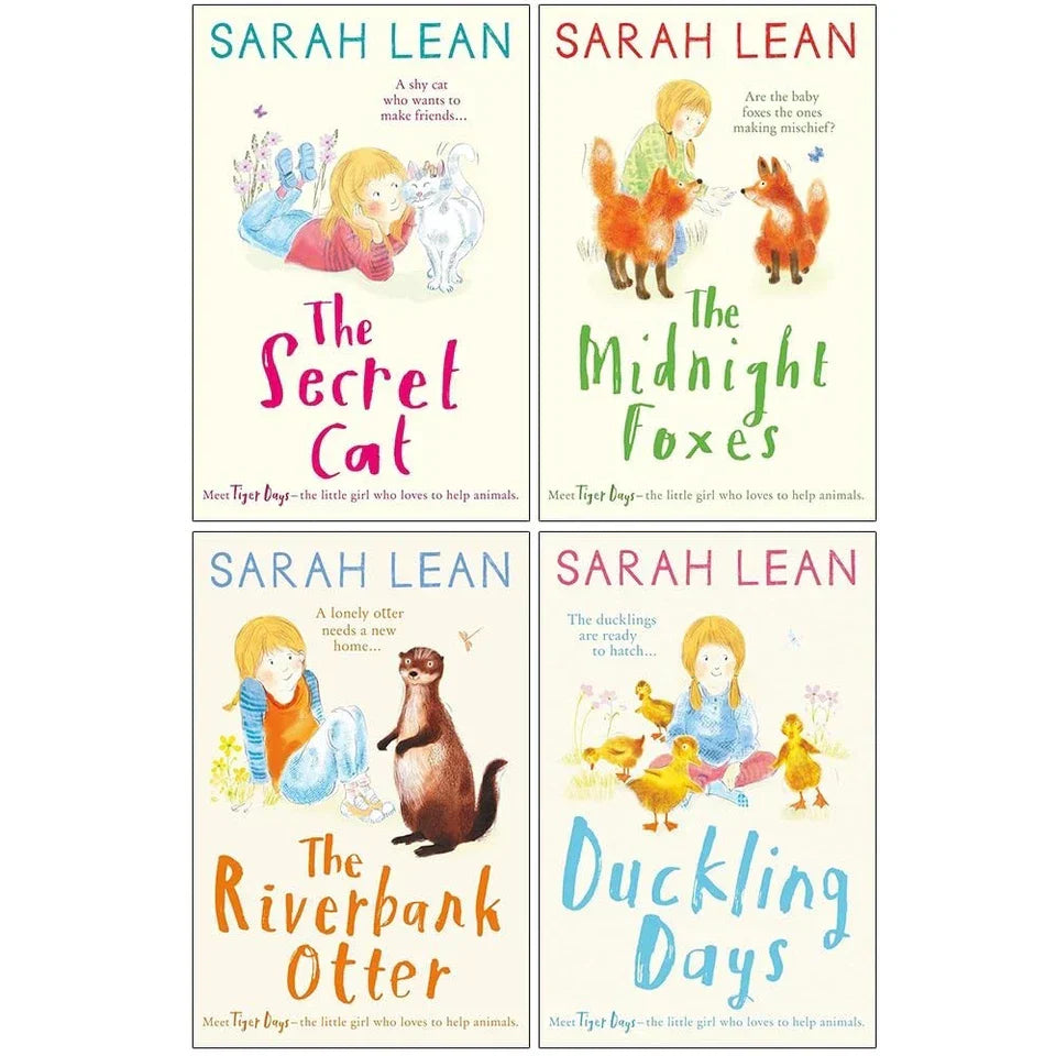 Tiger Days Series 1-4 Books Collection Set by Sarah Lean Duckling Days, Midnight Fox - OilBoyal