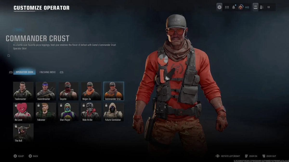 Call of Duty Black Ops 6 x Little Caesars "Commander Crust" Operator Skin Code